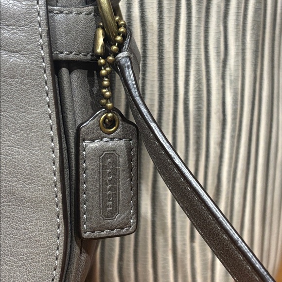 Coach Mini Garcia Gray Leather Crossbody with Hang Tag - Picture 3 of 13